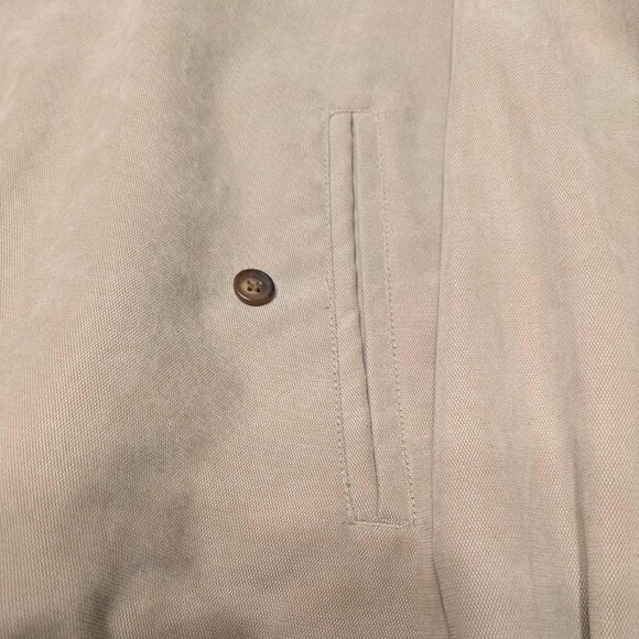 Vintage Chaps Ralph Lauren Beige Windbreaker Men's XL Full Front Zipper - Picture 7 of 7